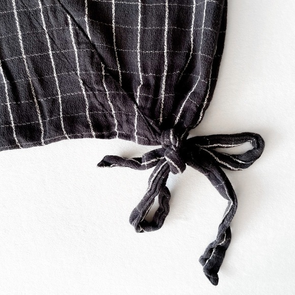 Free People Textured Grid Wrap-front top - Picture 7 of 11